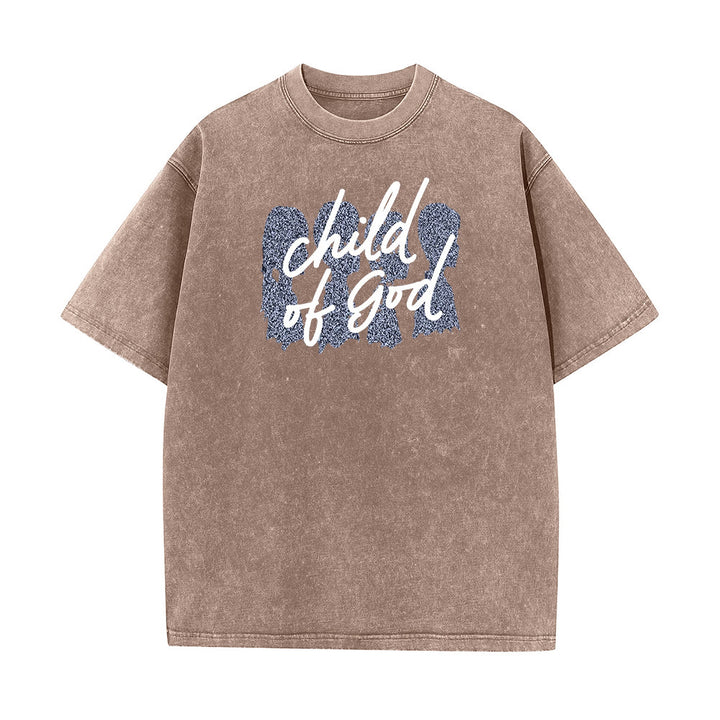Christianartworkshop Kind Gottes Unisex-T-Shirt (vorgewaschen) - Kaffee - 5XL - image 6