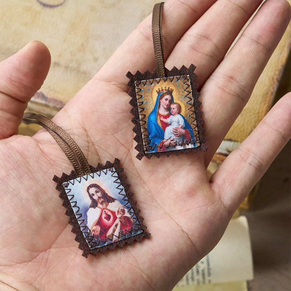 Christianartworkshop Herz-Jesu- und Madonna-Skapulier – Eine doppelte Verehrung von Jesus und Maria - image 2