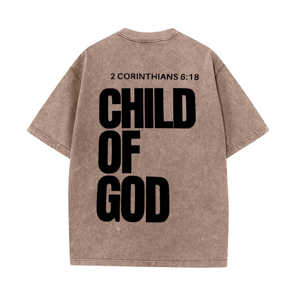 Christianartworkshop Minimalistisches Unisex-T-Shirt „Kind Gottes“: Ausdrucksstarker Glaube in klarem Design - Kaffee - 5XL - image 12