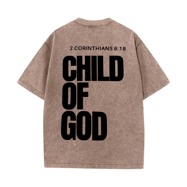 Christianartworkshop Minimalistisches Unisex-T-Shirt „Kind Gottes“: Ausdrucksstarker Glaube in klarem Design - Kaffee - 5XL - image 12