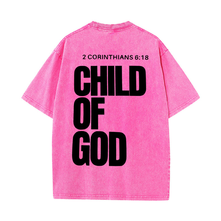 Christianartworkshop Minimalistisches Unisex-T-Shirt „Kind Gottes“: Ausdrucksstarker Glaube in klarem Design - Rosa - 5XL - image 16