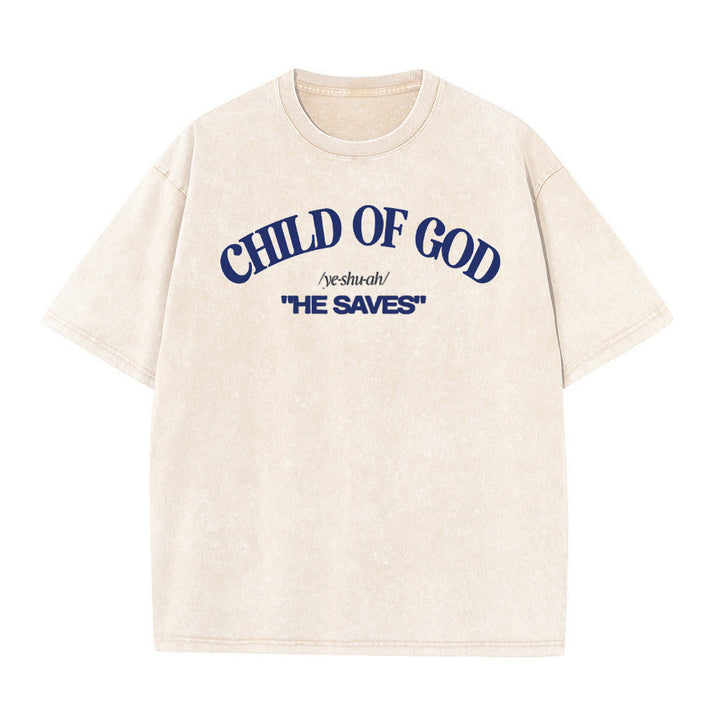 Christianartworkshop Klassischer Stil Er rettet Kind Gottes Unisex-T-Shirt (vorgewaschen) - Aprikose - 5XL - image 5