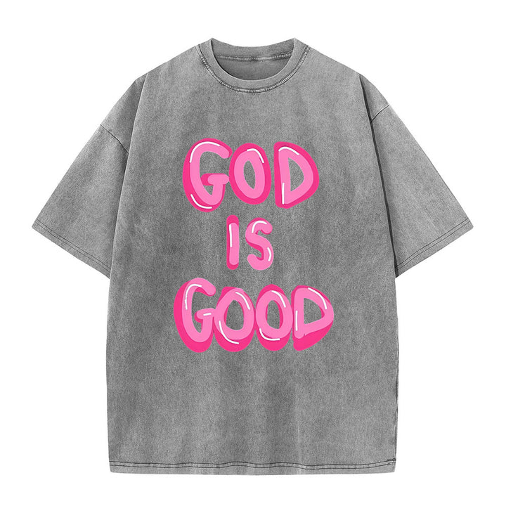 Christianartworkshop Gott ist gut Unisex-T-Shirt (vorgewaschen) - Grau - 5XL - image 6