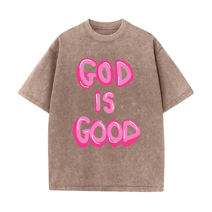 Christianartworkshop Gott ist gut Unisex-T-Shirt (vorgewaschen) - Kaffee - 5XL - image 8