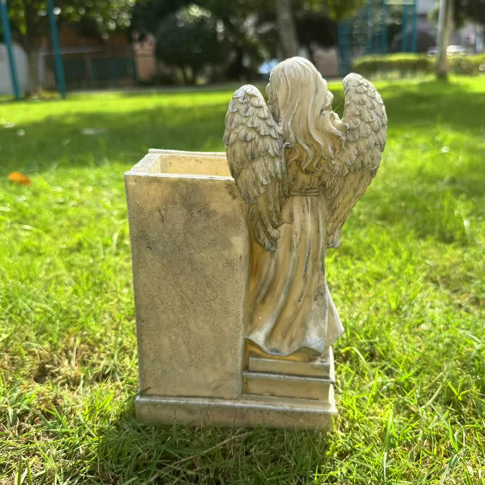 Christianartworkshop Vase mit betendem Engel und Kreuz: Beständige Liebe im Glauben - image 3