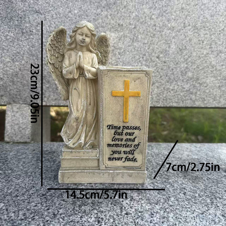Christianartworkshop Vase mit betendem Engel und Kreuz: Beständige Liebe im Glauben - image 4