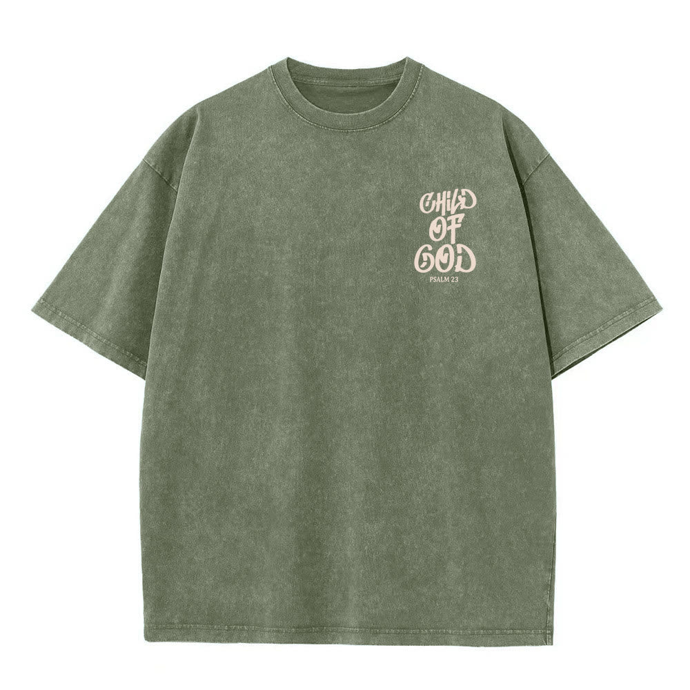 Christianartworkshop Schickes, spirituelles Kind Gottes Psalm 23 Unisex-T-Shirt (vorgewaschen) - image 5