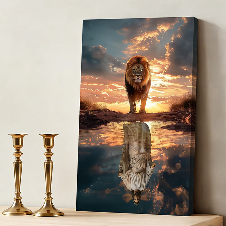Christianartworkshop Löwe & Jesus – Betrachtung: Göttliche Majestät & Heilige Demut – Wandbild - image 3
