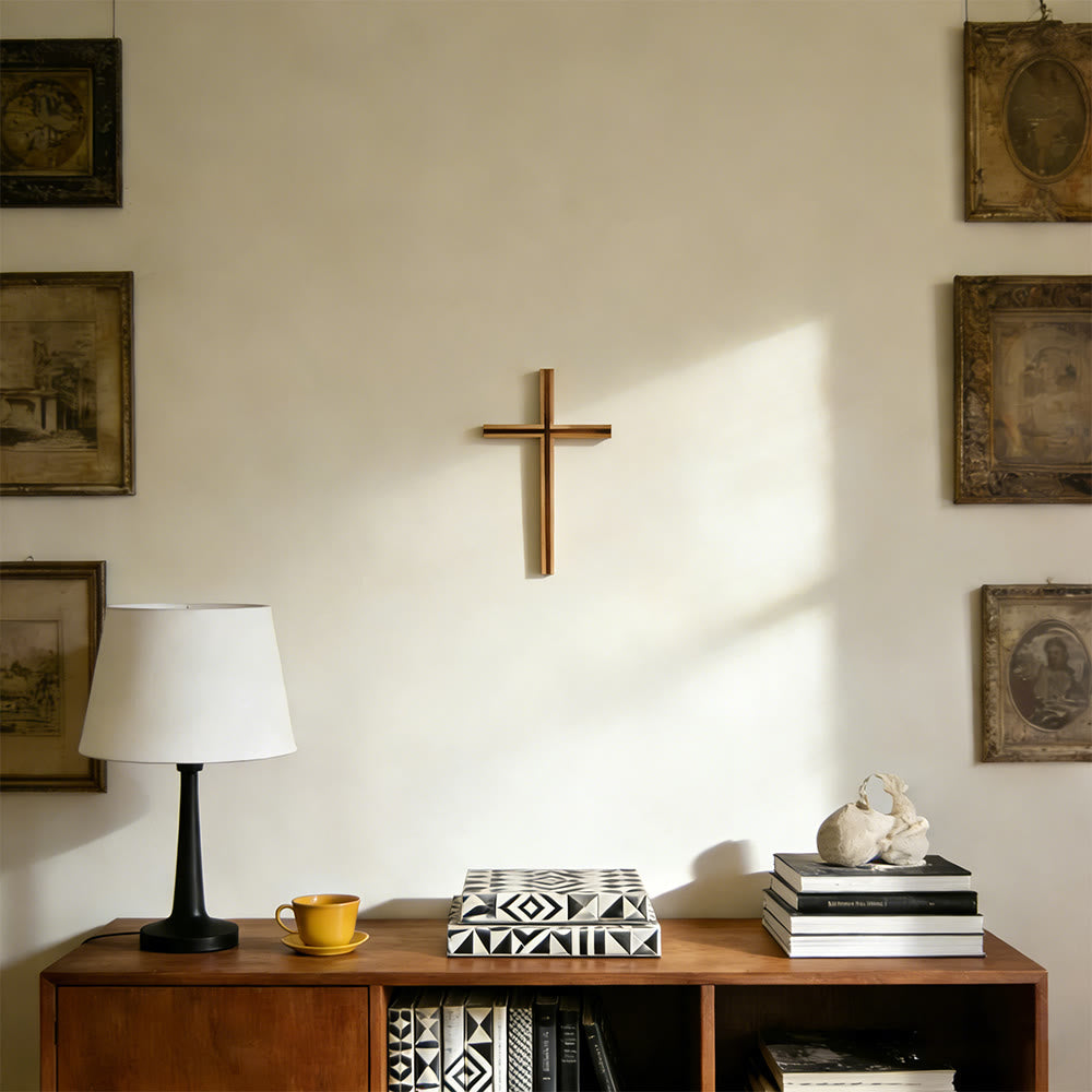 Christianartworkshop Organische Kreuz-Wanddekoration: Stille Erinnerung an sein Opfer - image 2