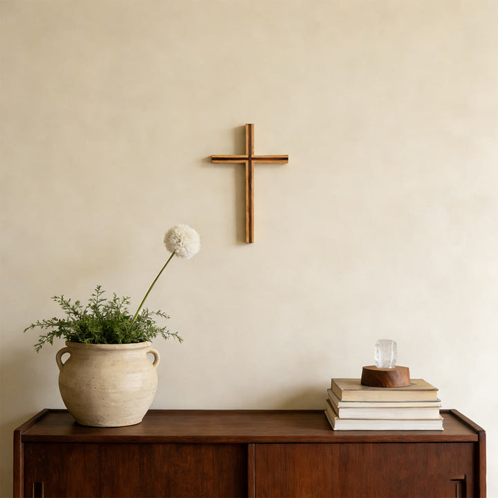 Christianartworkshop Organische Kreuz-Wanddekoration: Stille Erinnerung an sein Opfer - image 4