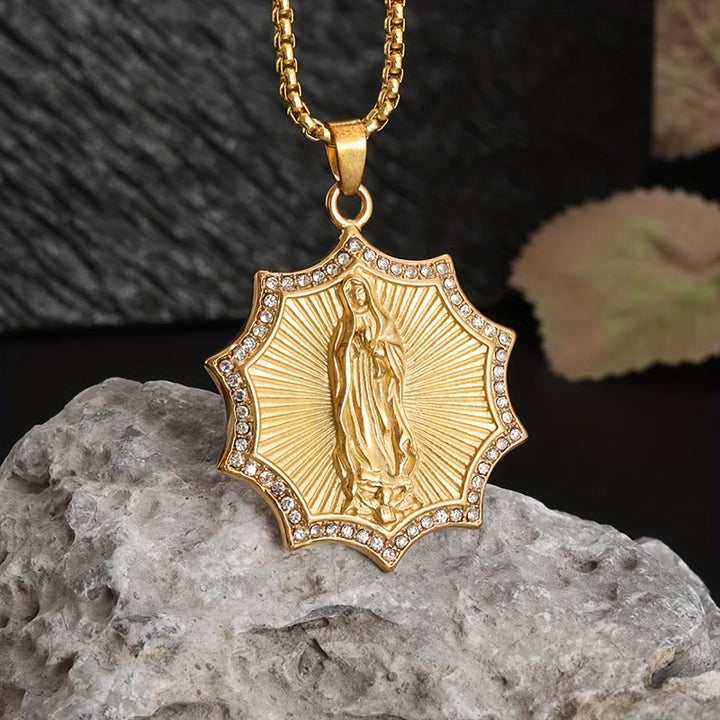 Christianartworkshop Halskette „Göttliche Fürsorge“ mit der Muttergottes: Stille Erinnerung an ihre Gegenwart - Unsere Liebe Frau - image 0