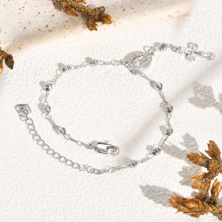 Christianartworkshop Armband mit Anhänger „Unsere Liebe Frau und Kreuz“: Ihre Gnade an Ihrem Handgelenk - image 4