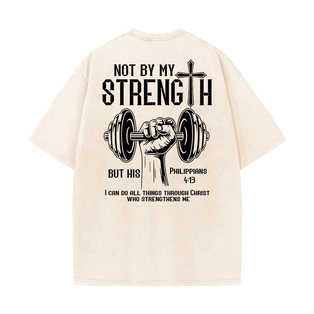 Christianartworkshop Nicht durch meine Kraft, sondern durch seine Unisex-T-Shirt (vorgewaschen) - image 8