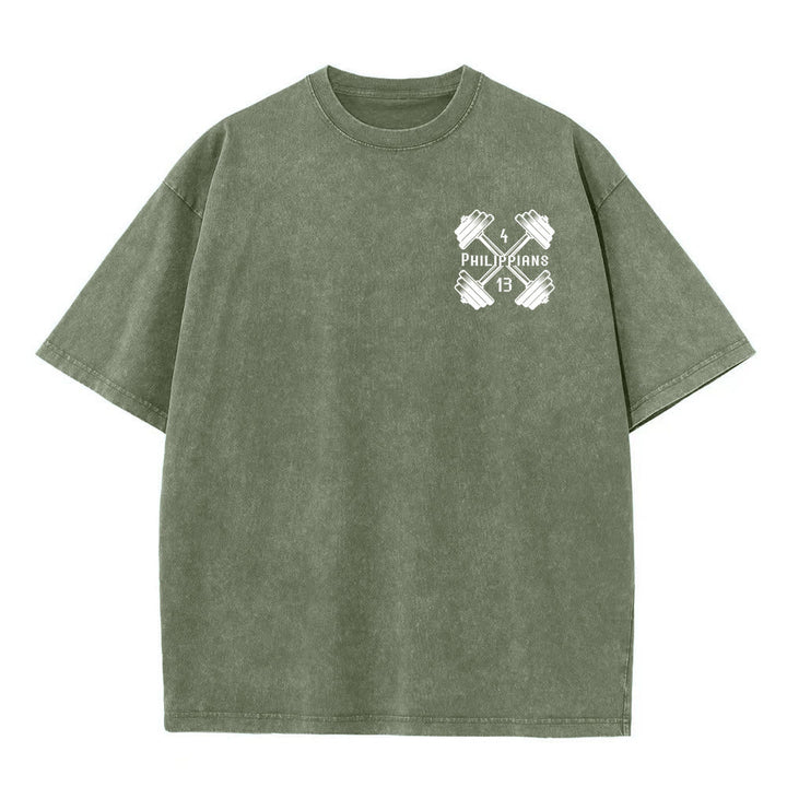 Christianartworkshop Nicht durch meine Kraft, sondern durch seine Unisex-T-Shirt (vorgewaschen) - image 25