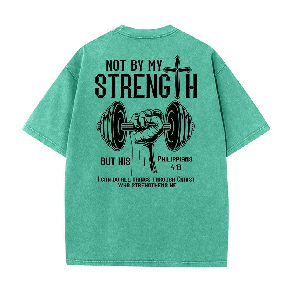 Christianartworkshop Nicht durch meine Kraft, sondern durch seine Unisex-T-Shirt (vorgewaschen) - image 23