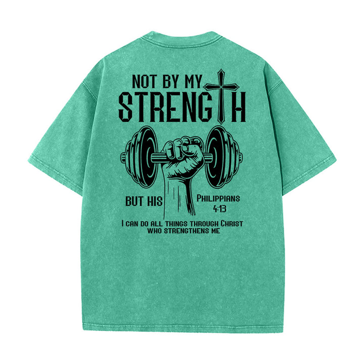 Christianartworkshop Nicht durch meine Kraft, sondern durch seine Unisex-T-Shirt (vorgewaschen) - image 23