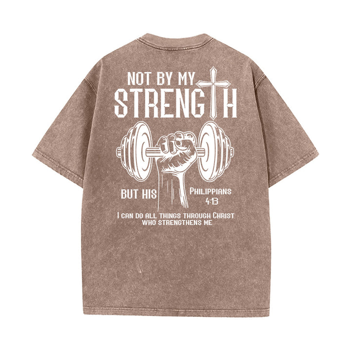 Christianartworkshop Nicht durch meine Kraft, sondern durch seine Unisex-T-Shirt (vorgewaschen) - image 14