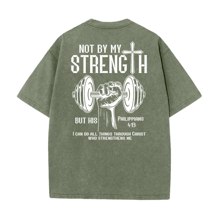 Christianartworkshop Nicht durch meine Kraft, sondern durch seine Unisex-T-Shirt (vorgewaschen) - image 26