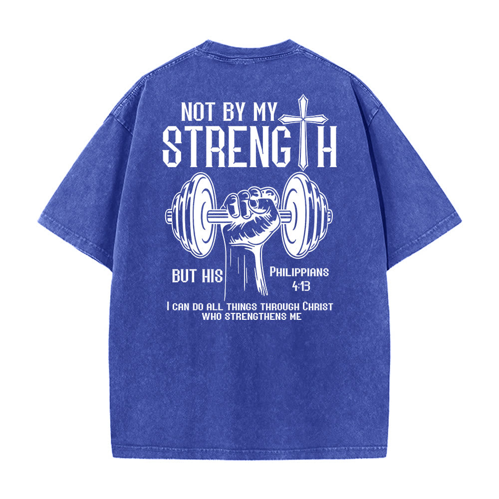 Christianartworkshop Nicht durch meine Kraft, sondern durch seine Unisex-T-Shirt (vorgewaschen) - image 17