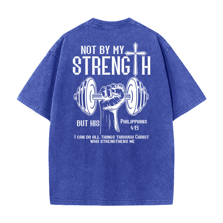 Christianartworkshop Nicht durch meine Kraft, sondern durch seine Unisex-T-Shirt (vorgewaschen) - image 17