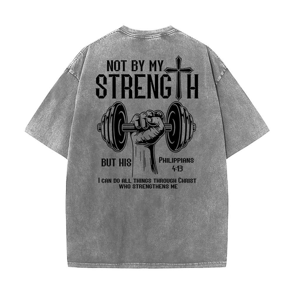 Christianartworkshop Nicht durch meine Kraft, sondern durch seine Unisex-T-Shirt (vorgewaschen) - image 11