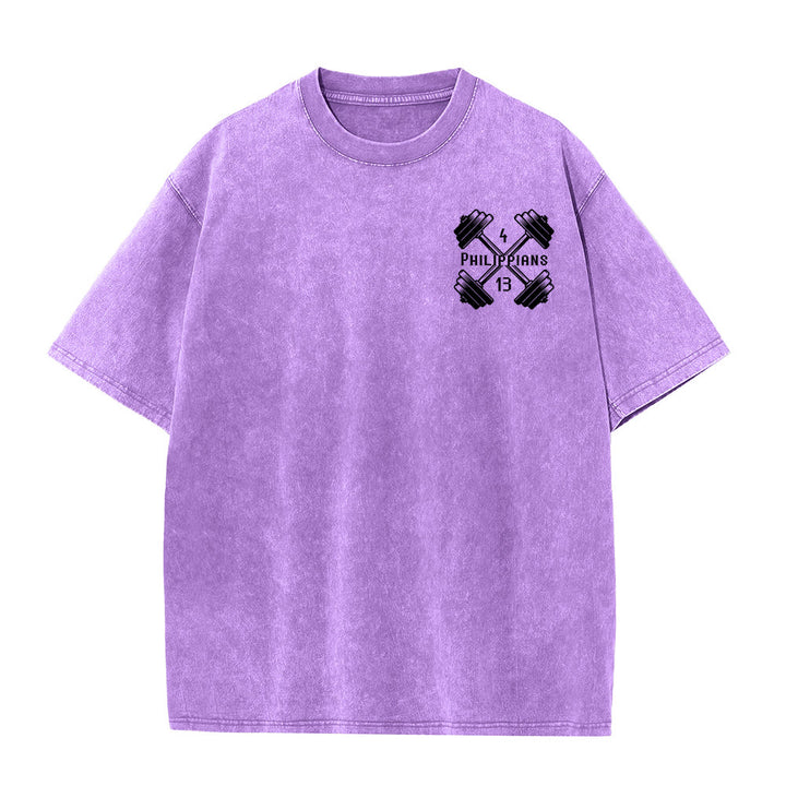 Christianartworkshop Nicht durch meine Kraft, sondern durch seine Unisex-T-Shirt (vorgewaschen) - image 1