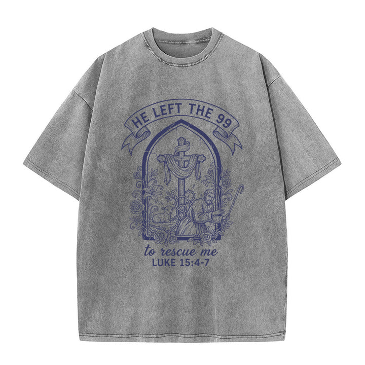 Christianartworkshop Sein unermüdlicher Hirte und Lamm Unisex-T-Shirt (vorgewaschen) - Grau - 5XL - image 1