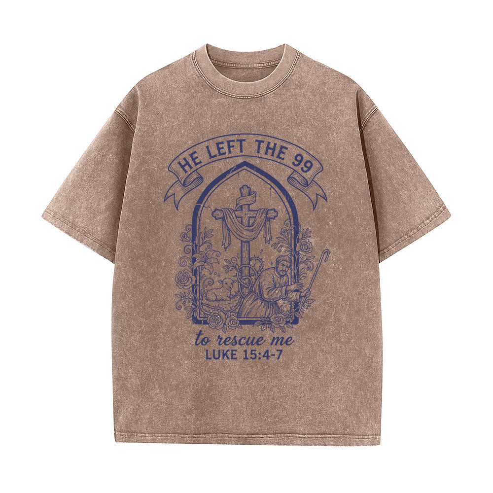 Christianartworkshop Sein unermüdlicher Hirte und Lamm Unisex-T-Shirt (vorgewaschen) - Braun - 5XL - image 2