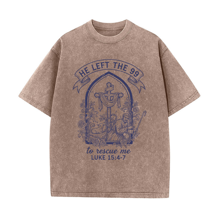 Christianartworkshop Sein unermüdlicher Hirte und Lamm Unisex-T-Shirt (vorgewaschen) - Braun - 5XL - image 2