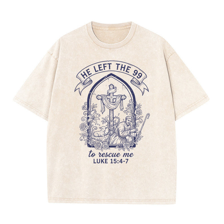 Christianartworkshop Sein unermüdlicher Hirte und Lamm Unisex-T-Shirt (vorgewaschen) - Beige - 5XL - image 0