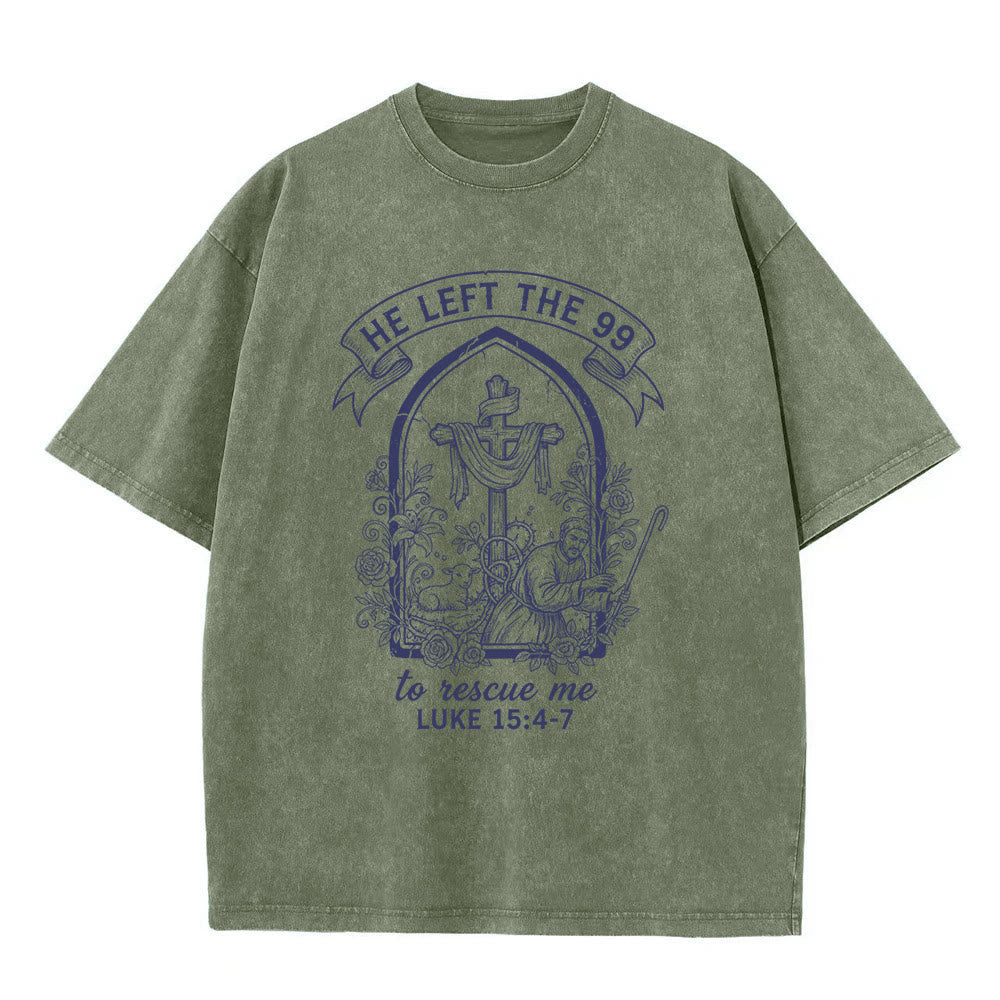 Christianartworkshop Sein unermüdlicher Hirte und Lamm Unisex-T-Shirt (vorgewaschen) - Armeegrün - 5XL - image 6