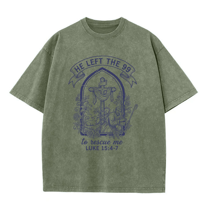 Christianartworkshop Sein unermüdlicher Hirte und Lamm Unisex-T-Shirt (vorgewaschen) - Armeegrün - 5XL - image 6
