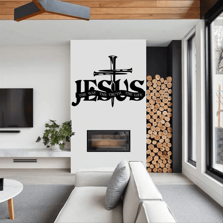 Christianartworkshop Wanddekoration aus Metall: Jesus und Kreuz – Wohnaccessoires - image 4