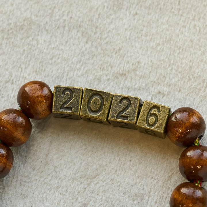 Christianartworkshop Rosenkranz aus Holz für das neue Jahr 2026: Buntes Design aus Baumwollkordel - image 7