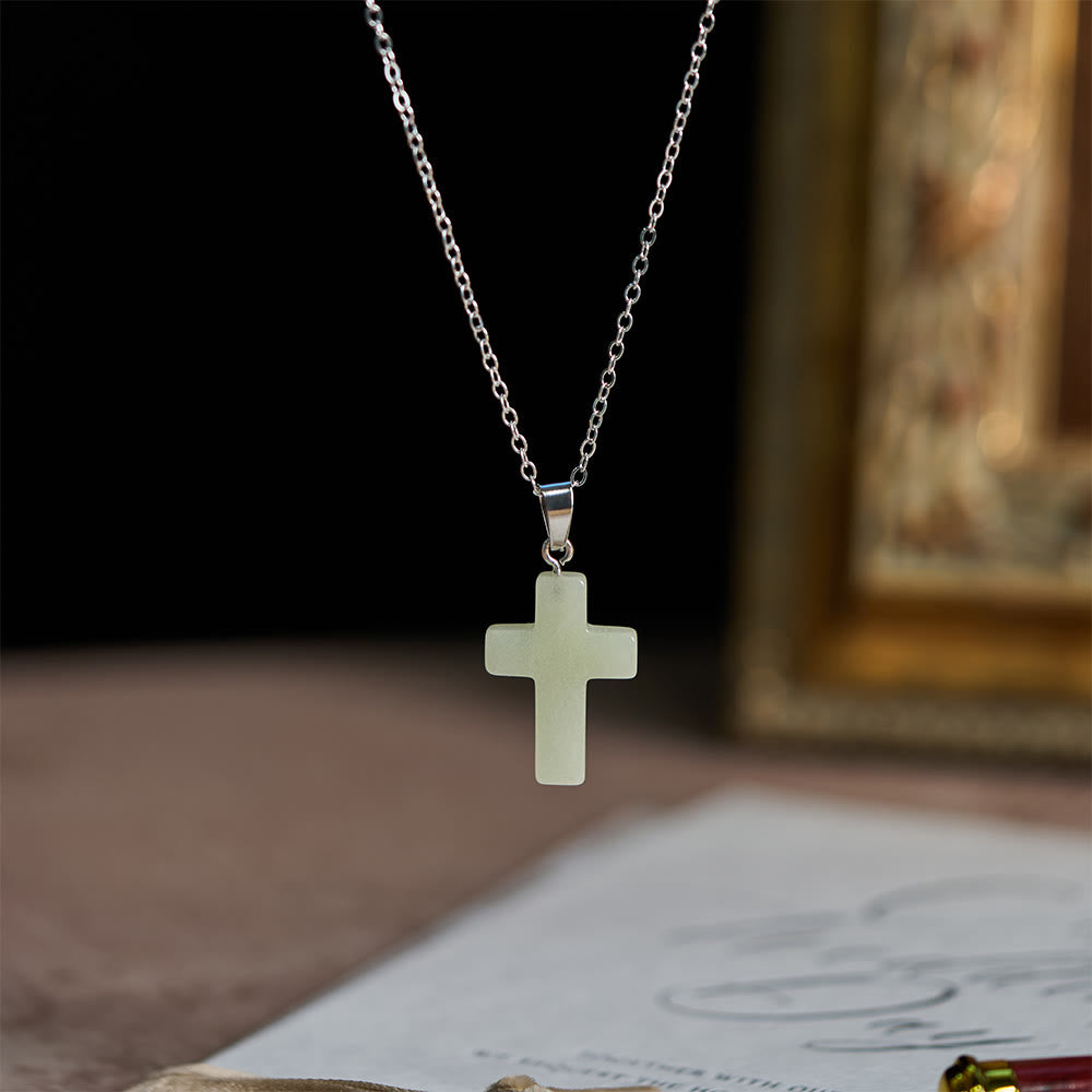 Christianartworkshop Leuchtende Kreuzkette mit Freundschaftsbotschaftskarte: Verkörpere seine sanfte Gnade - image 4