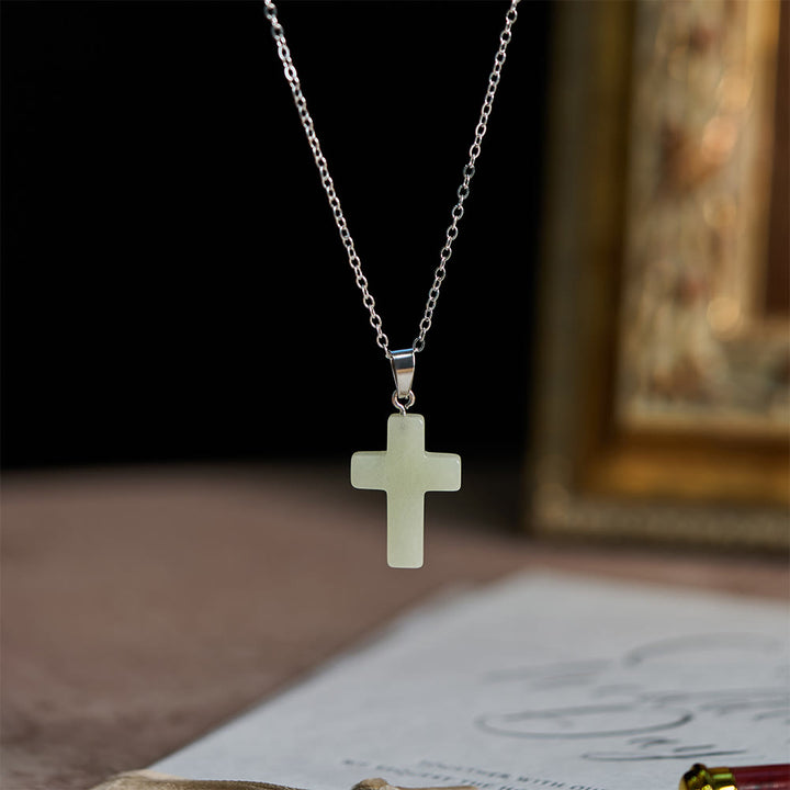 Christianartworkshop Leuchtende Kreuzkette mit Freundschaftsbotschaftskarte: Verkörpere seine sanfte Gnade - image 4