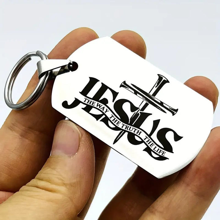 Christianartworkshop JESUS: Der Weg, die Wahrheit, das Leben – Hundeanhänger: Erinnert an seinen stillen Frieden - image 1