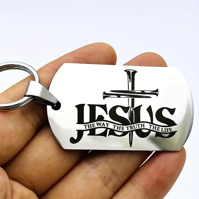 Christianartworkshop JESUS: Der Weg, die Wahrheit, das Leben – Hundeanhänger: Erinnert an seinen stillen Frieden - Jesus - image 0