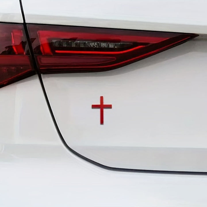 Christianartworkshop Robuster Autoaufkleber mit Metallkreuz: Erinnert an seine stille Führung auf dem Weg - image 10
