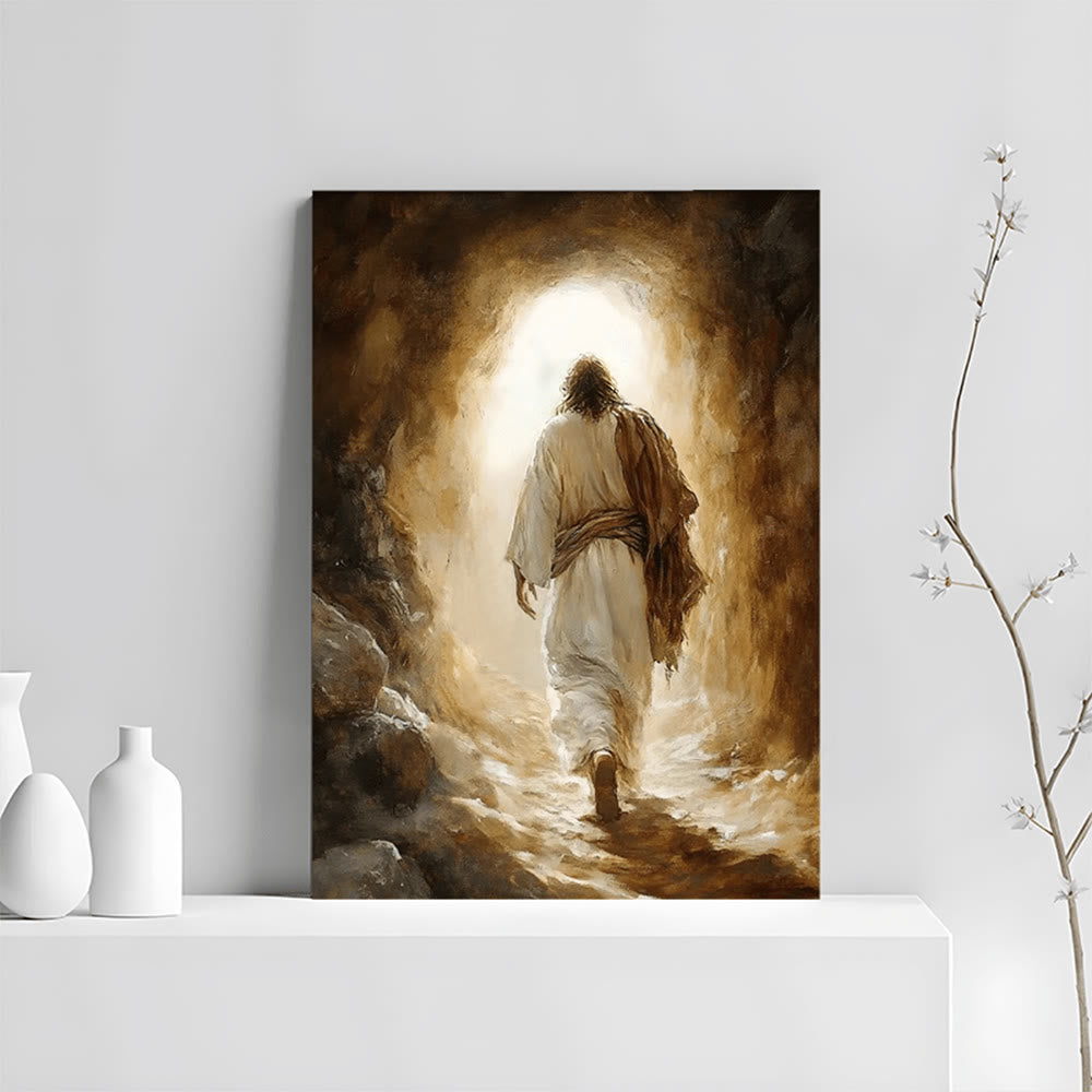Christianartworkshop „Grab zum Licht – Jesus-Leinwanddruck“: Trost und Gnade für festliche Tage - image 1