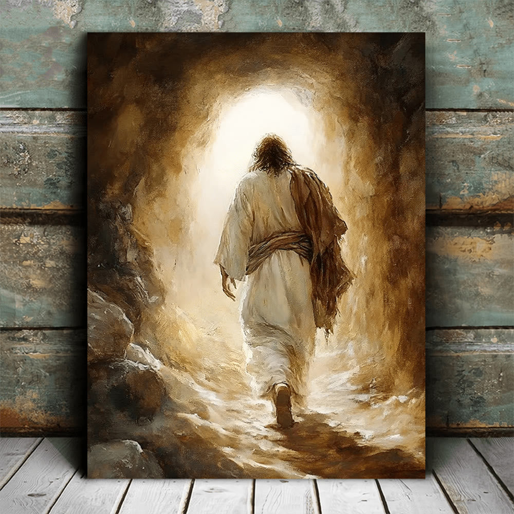 Christianartworkshop „Grab zum Licht – Jesus-Leinwanddruck“: Trost und Gnade für festliche Tage - image 0