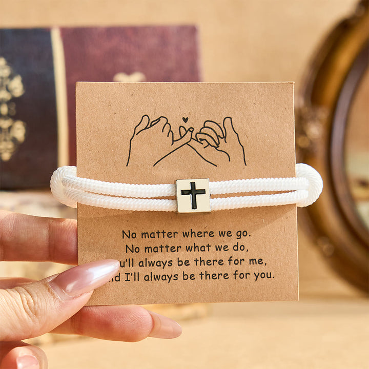 Christianartworkshop Milano Seilkreuz-Armband mit Geschenkkarte: Ein liebevoller Segen für Taufe und besondere Anlässe - image 9