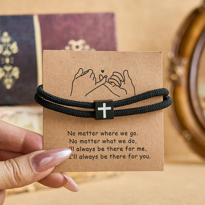 Christianartworkshop Milano Seilkreuz-Armband mit Geschenkkarte: Ein liebevoller Segen für Taufe und besondere Anlässe - image 6