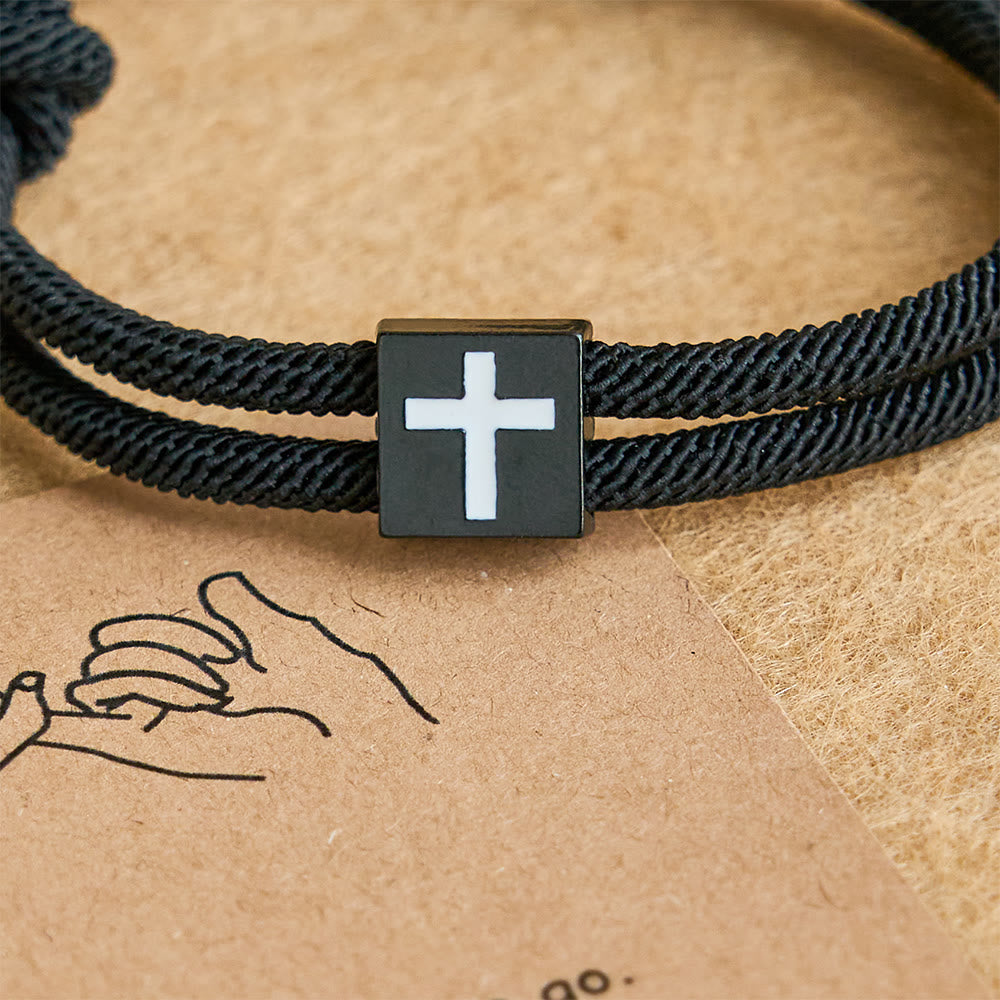 Christianartworkshop Milano Seilkreuz-Armband mit Geschenkkarte: Ein liebevoller Segen für Taufe und besondere Anlässe - image 11
