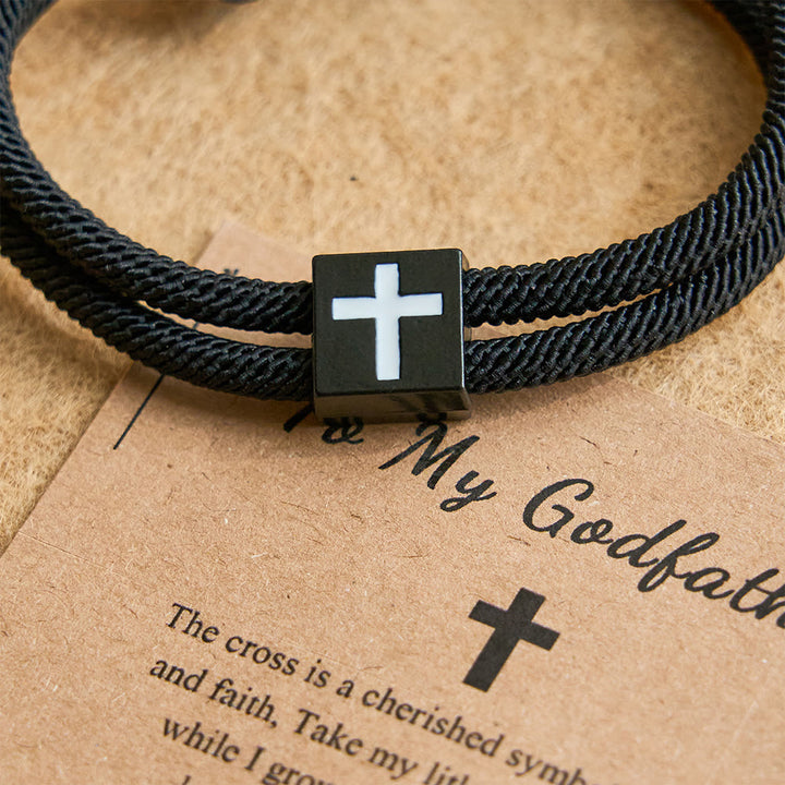 Christianartworkshop Milano Seilkreuz-Armband mit Geschenkkarte: Ein liebevoller Segen für Taufe und besondere Anlässe - image 12