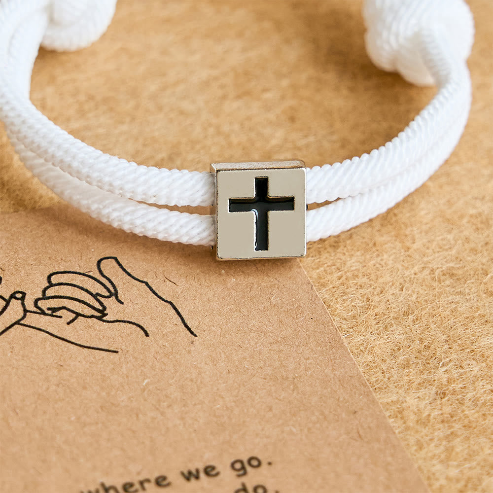 Christianartworkshop Milano Seilkreuz-Armband mit Geschenkkarte: Ein liebevoller Segen für Taufe und besondere Anlässe - image 24