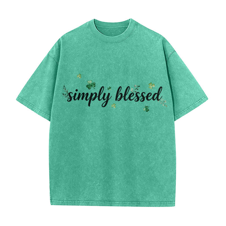 Christianartworkshop Nicht glücklich, einfach gesegnet Psalm 34:8 Unisex-T-Shirt (vorgewaschen) - image 7