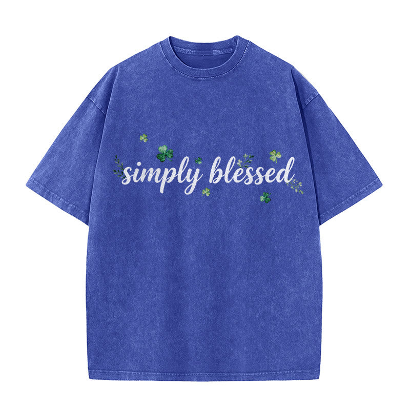 Christianartworkshop Nicht glücklich, einfach gesegnet Psalm 34:8 Unisex-T-Shirt (vorgewaschen) - image 17
