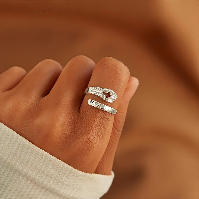 Christianartworkshop Faith & Cross Layered Ring: Embodiment His Unchanging Presence - image 1