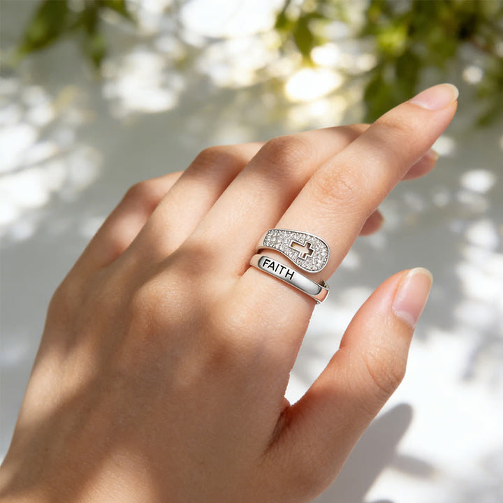 Christianartworkshop Faith & Cross Layered Ring: Embodiment His Unchanging Presence - image 2